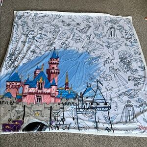 NEW Disneyland Resort Disney Castle Limited Edition Disney Ink & Paint Blanket!